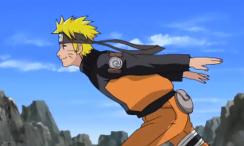 Naruto corriendo