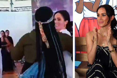 Meghan Markle surpreende ao dançar salsa com a habilidade de uma nativa colombiana