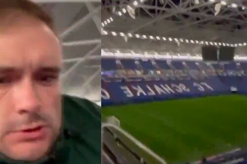 Estava tremendo de frio! Torcedor inglês adormece durante o jogo e acorda com o estádio vazio