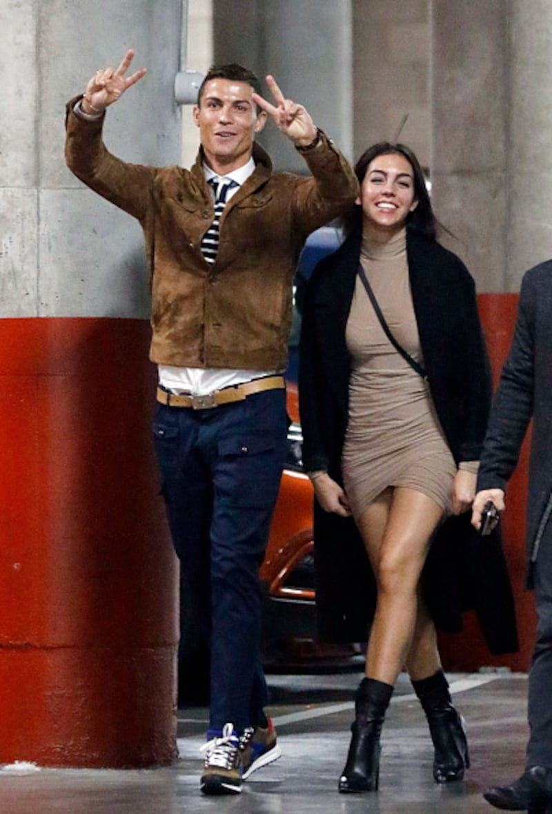 Georgina Rodríguez y Cristiano Ronaldo.