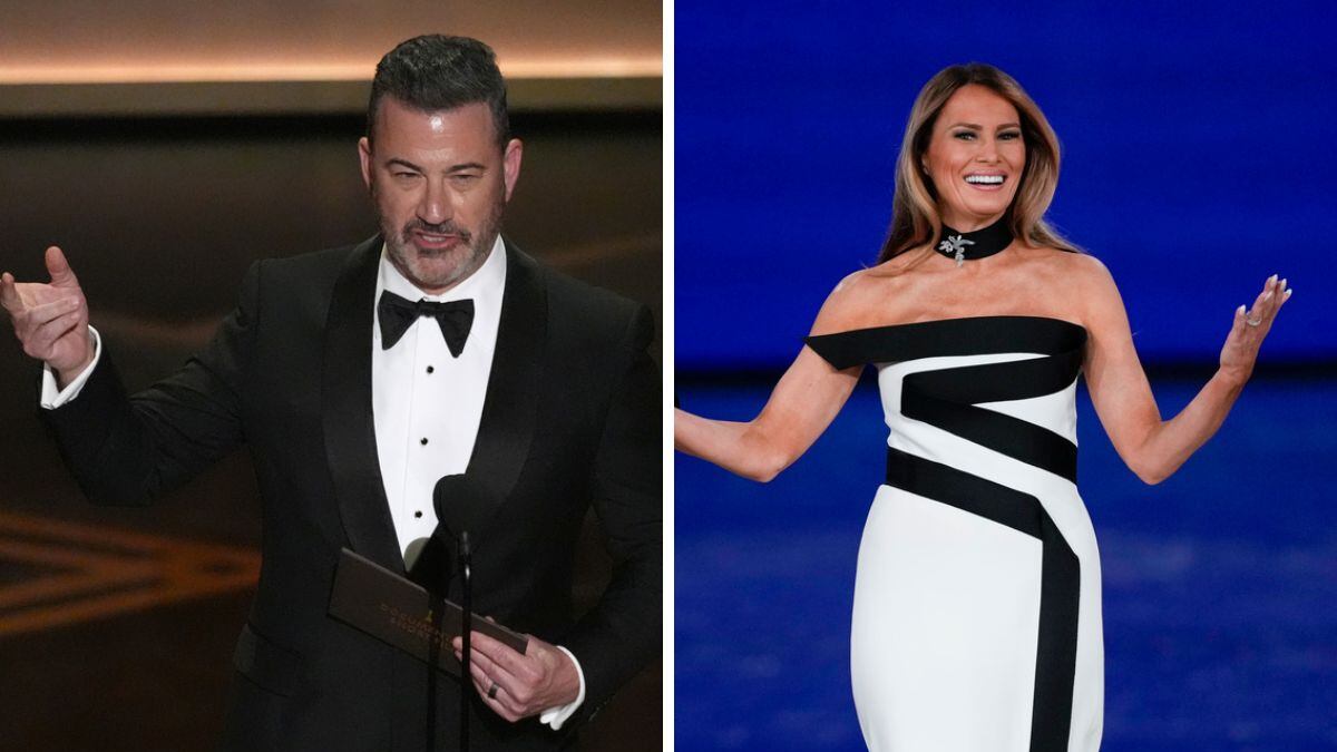 Jimmy Kimmel y Melania.