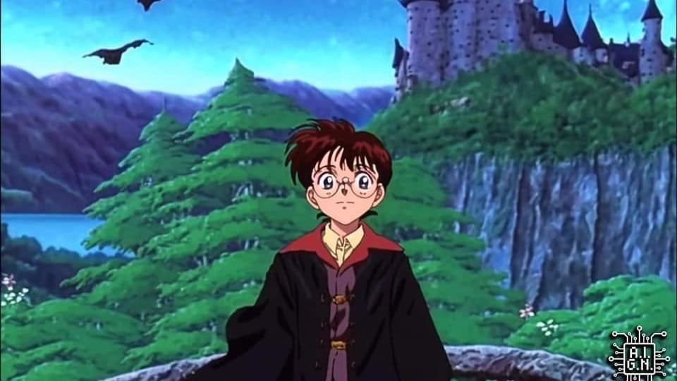 Una Inteligencia Artificial ha imaginado a Harry Potter como un animé y los resultados están cargados de nostalgia.