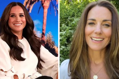 Meghan Markle e Kate Middleton: duelo de looks em vestido semelhante