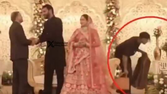 VIDEO: Hombre se hace pasar por invitado en una boda y se roba los regalos de los novios - Fuente: Video de X