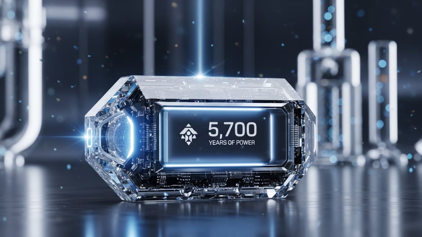 Batería nuclear de diamante. Imagen conceptual FW/Whisk