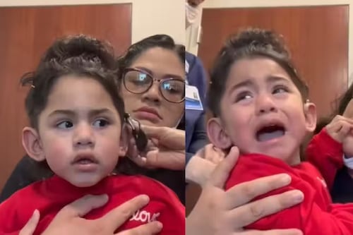 Emoção pura! Criança surda escuta a mãe pela primeira vez e chora de felicidade; veja o vídeo