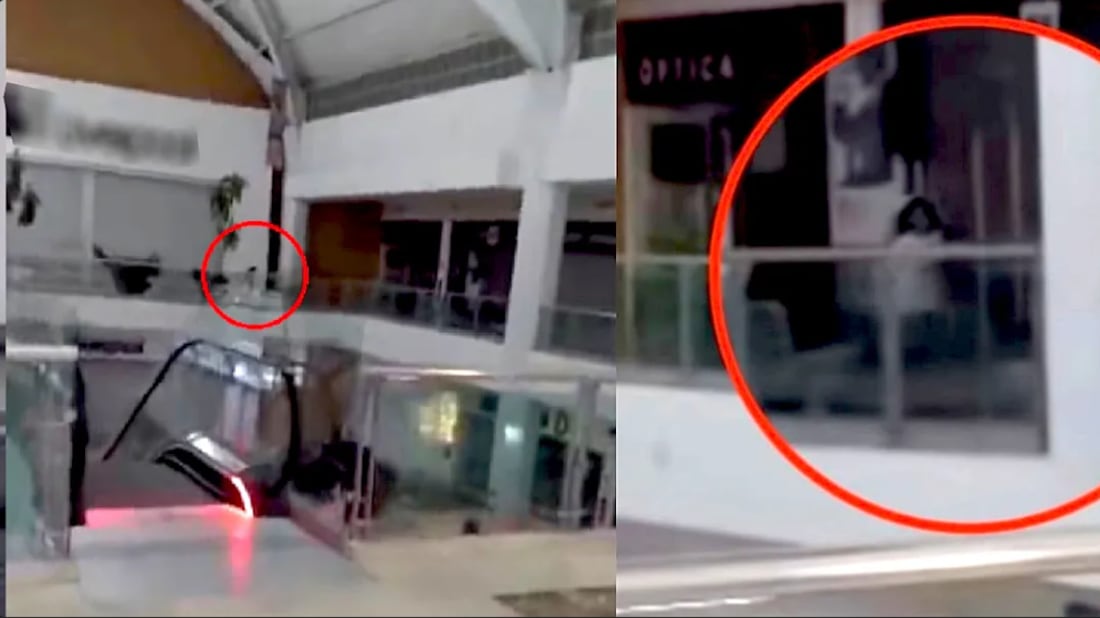 Captan a una “niña fantasma” en un centro comercial cerrado y se desata el pánico